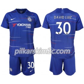 Koszulka Chelsea DAVID LUIZ 30 Dziecięca Główna 2018-2019 - Koszulki Piłkarskie